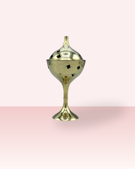 Messinkinen suitsuketeline 14cm