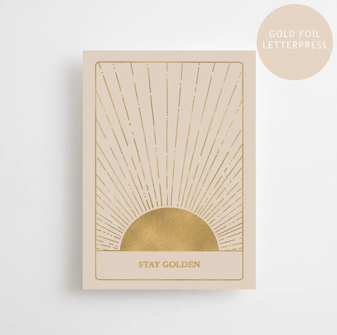 Stay Golden - Gold Edition -postikortti