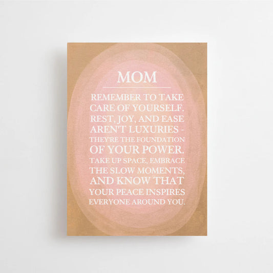 Mom selfcare postikortti