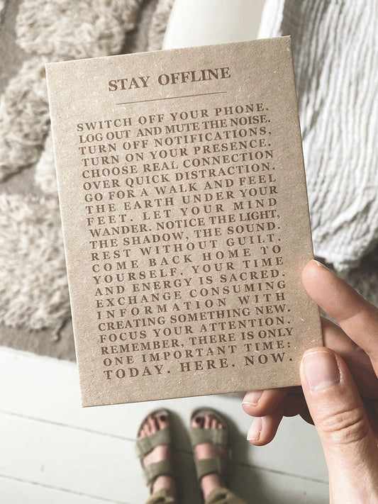 Stay offline postikortti