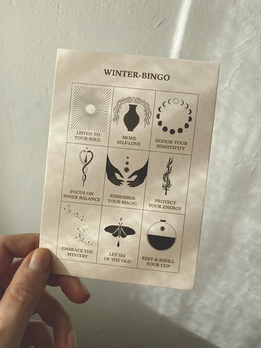 Winter bingo postikortti
